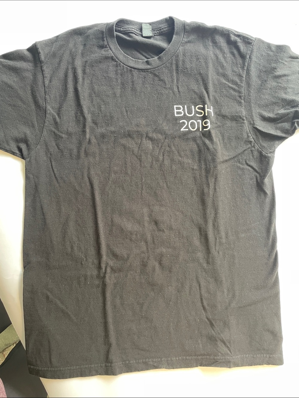 Black "BUSH 2019" Graphic Crew Neck T-Shirt